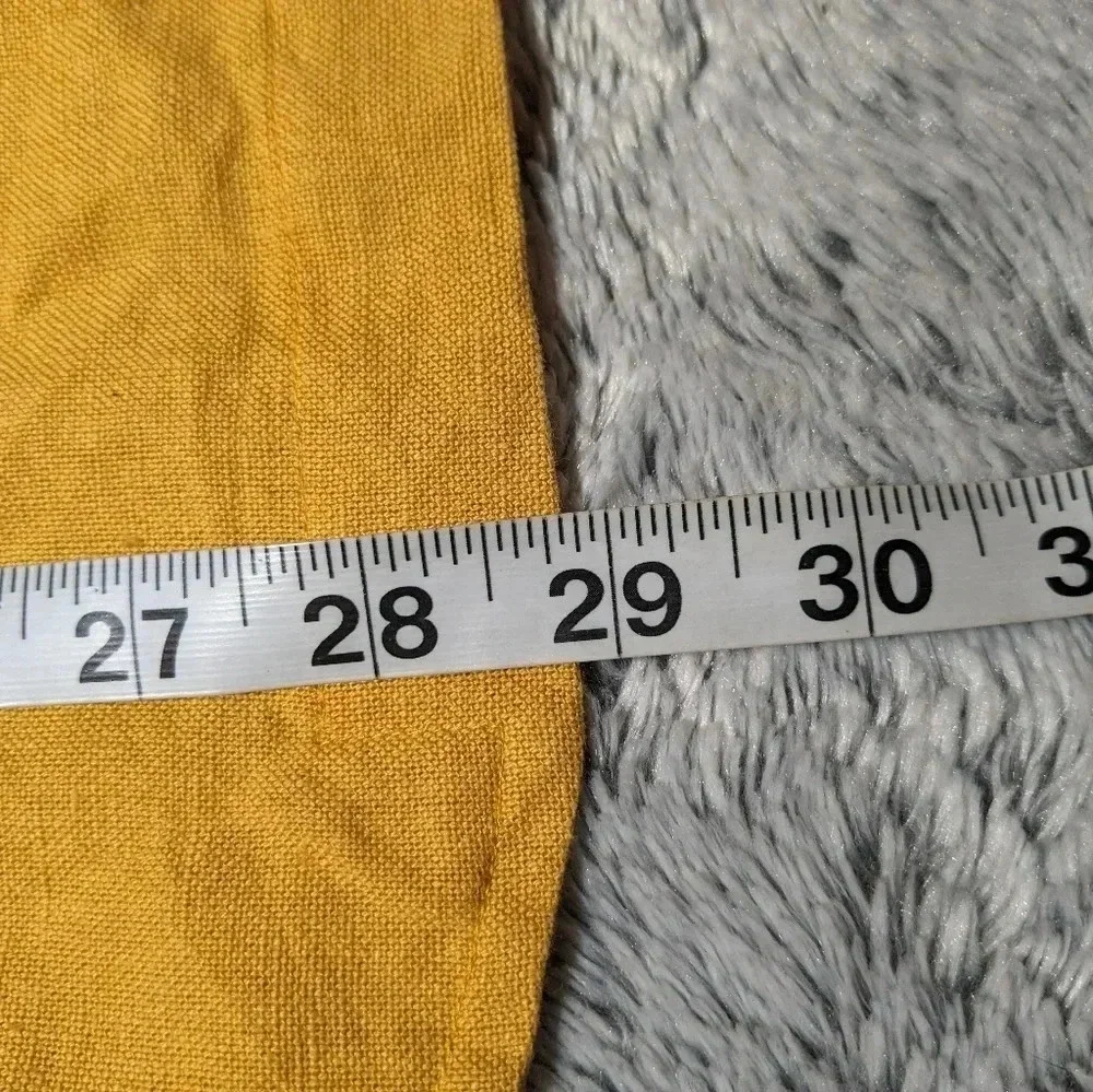 NEW Back Beat Co. Yellow Dylan Robe Jacket Pockets XS Small Hemp Linen